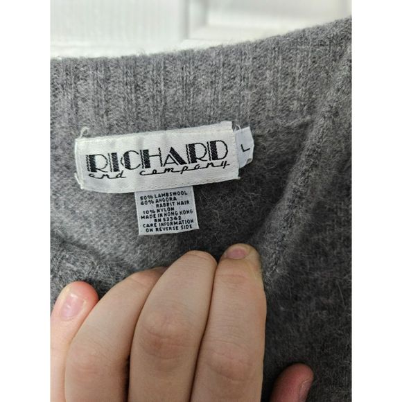 Richard And Company Size Large Gray Skirt Wool/Angora Blend - Picture 3 of 3